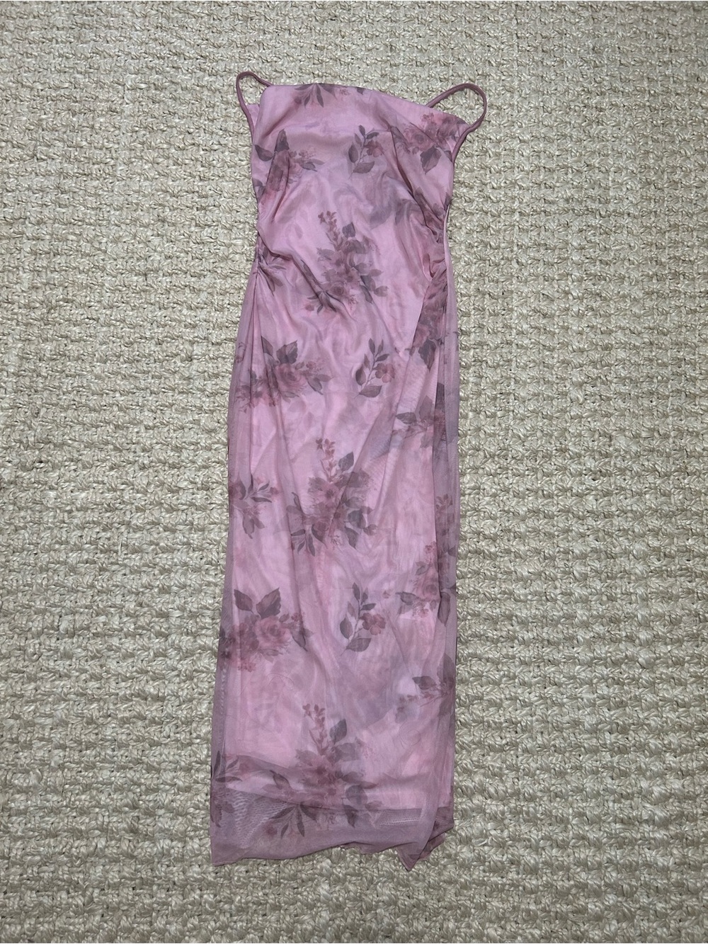Amazon Pink Floral Maxi Dress